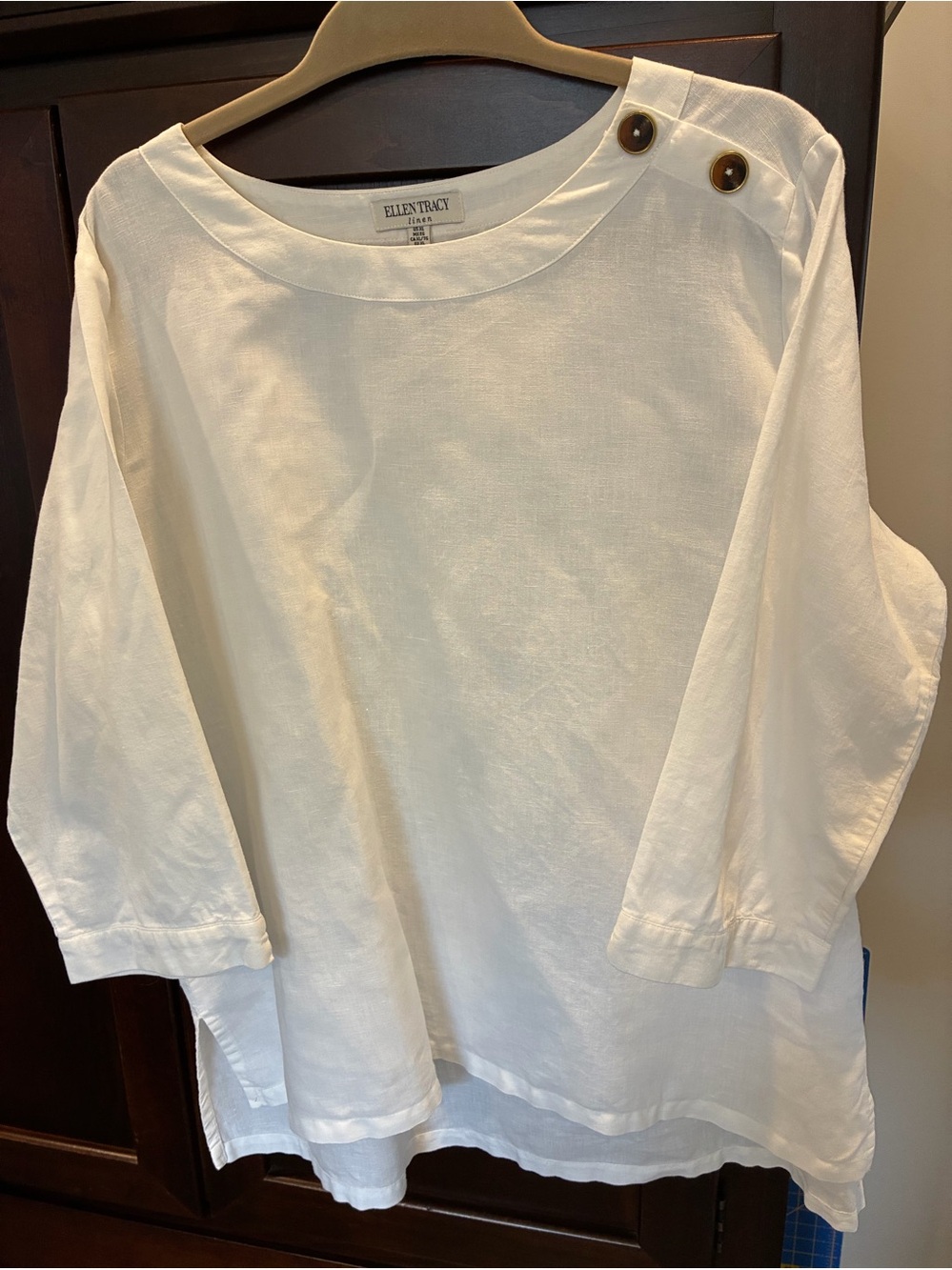 Ellen Tracy Linen Top